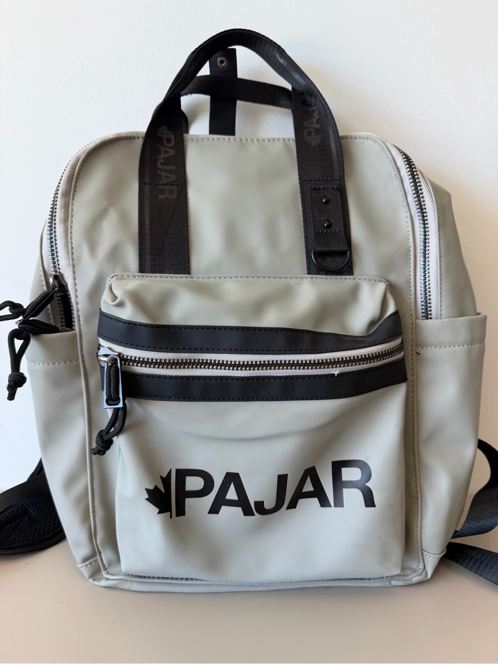 Pajar Light Gray and Black Everyday Backpack